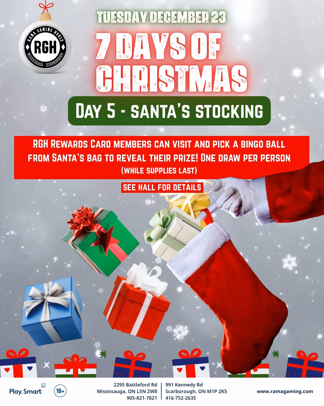 seven days of Christmas celebration at RGH Day 5