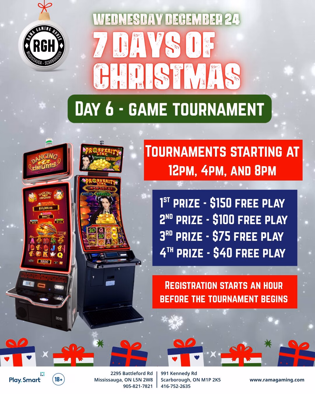 seven days of Christmas at Rama Gaming House Day 6