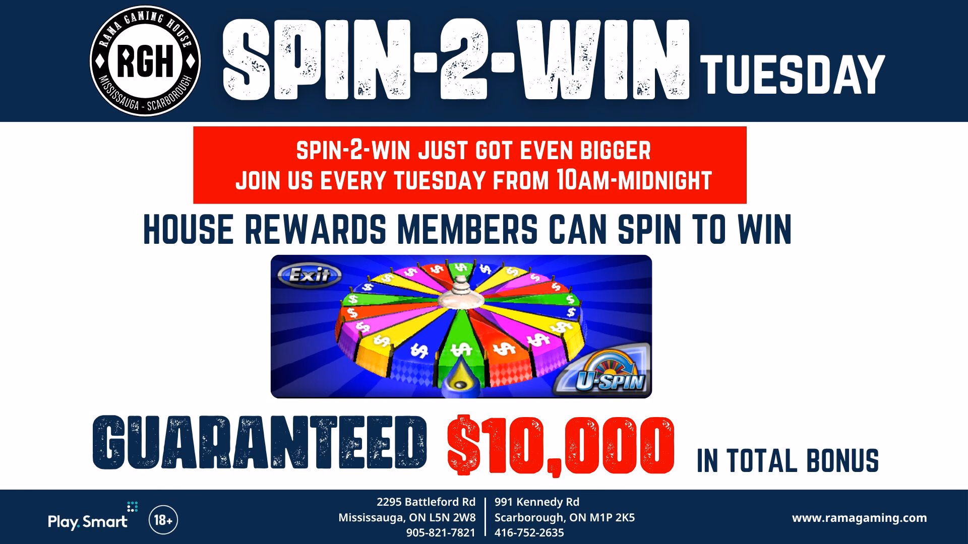 SpinToWinTuesday-16x9 spin to win every tuesday at Rama Gaming House