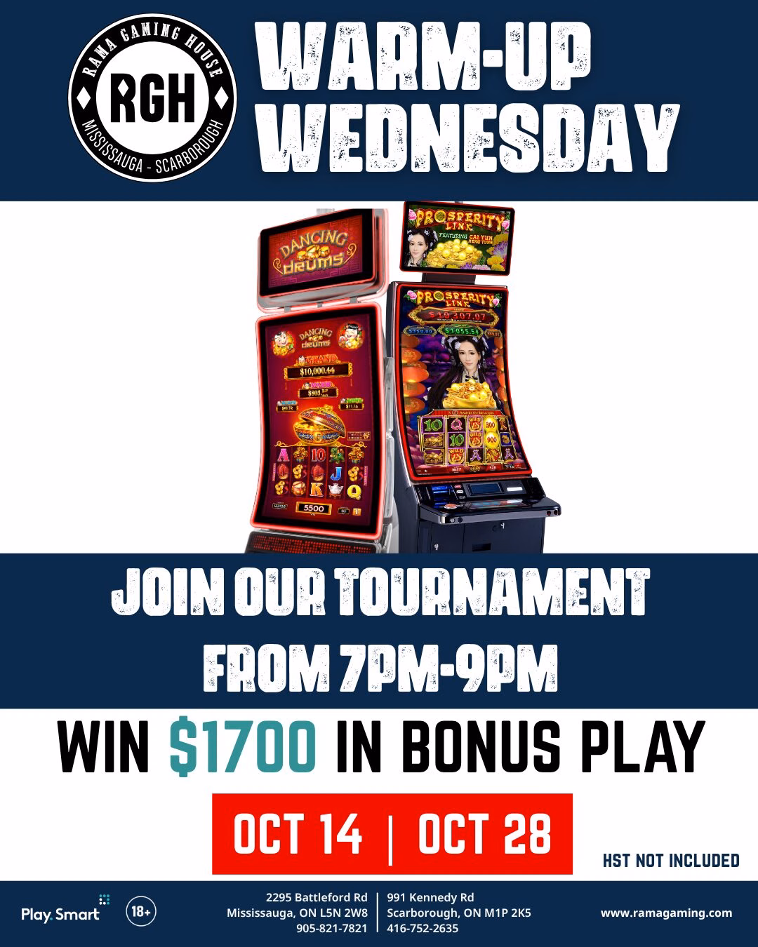 spin to win every tuesday at Rama Gaming House